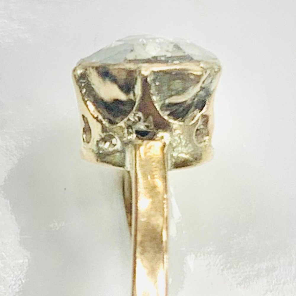 Antique Rose Cut diamond engagement ring - Picture 3 of 6